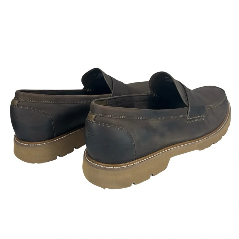 Cole Haan Men’s 13 Brown Leather Penny Loafers Lug Sole Comfort‎ Shoes